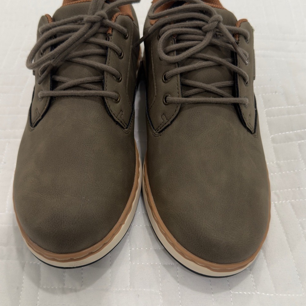 Skechers Relaxed Fit Waterproof Oxford Shoes Olive Green Mens‎ 7 SN 205234 - Picture 2 of 6